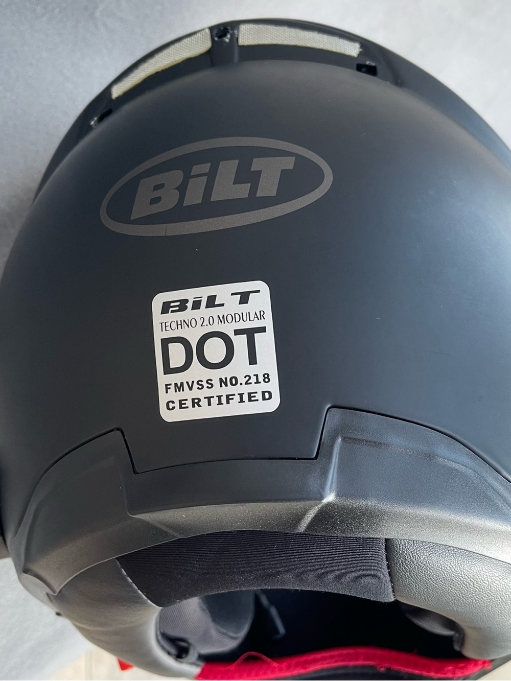 BILT Techno 2.0 Matte Black Full-Face Motorcycle Helmet with Visor - Picture 10 of 16